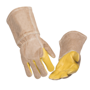 Nouveau 2025 Gants de soudage en cuir de chèvre noir de qualité supérieure personnalisés/Nouveau dernier design 2025 Gants de soudage - Product Image 3