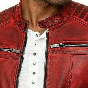 Wholesale STRONG REAPERS SPORTS Plus Size Breathable Customized Genuine Leather <b>Jacket</b> Outdoor Use Stand Collar <b>Men</b> Winter - Product Image 5