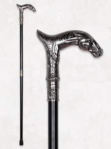 Canne de marche en laiton de qualité supérieure avec embout en caoutchouc antidérapant, poignée confortable pour une marche sécurisée - Product Image 2