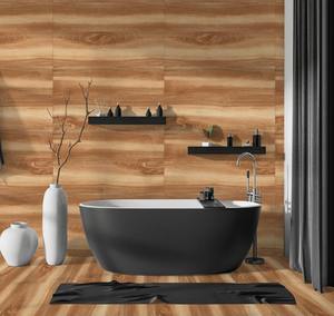 Carreaux de porcelaine de style bois 600x1200mm modernes à forte demande pour sol intérieur d'hôtel Carreaux d'accent antibactériens pour chambres - Product Image 3