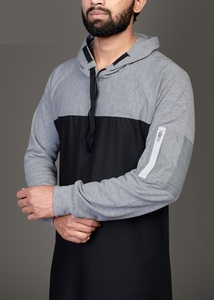 Acheter des thobes musulmanes pour hommes à capuche, Daffah sur mesure, vente en gros de thobes, thobes sur mesure, thobes simples, nouveau design tendance, Jubbah pour hommes - Product Image 4
