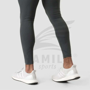 Leggings de yoga pour hommes fabriqués au Pakistan, taille mi-haute, séchage rapide, service OEM personnalisé - Product Image 4