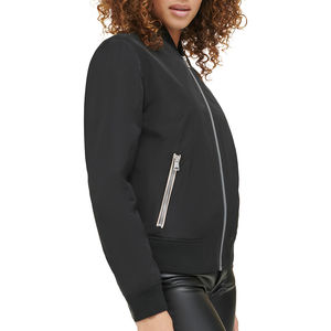 Chaqueta Bomber para Mujer, Servicio OEM, Tejido de Punto, Resistente al Viento, Cálida, Transpirable, Mangas Largas, Corte Holgado, Algodón Ecológico - Product Image 5