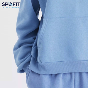 High Quality Winter Men's Oversized Pullover Embossed Hoodie <b>Plain</b> Dyed Heavyweight 100% Cotton Eco-Friendly Wholesale <b>Hoodies</b> - Product Image 3