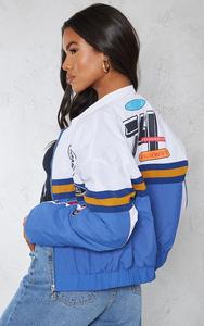 2024 Vintage Letterman recadrée veste en cuir PU pour femmes coupe-vent printemps Streetwear Plus course moto Auto course porter - Product Image 2