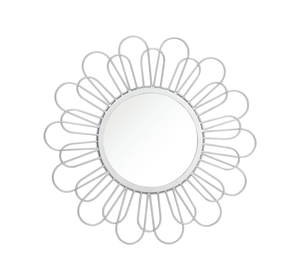 Miroir mural design en métal argenté pour la décoration intérieure de la maison Miroir mural artisanal en métal argenté pour boutique et villa - Product Image 1