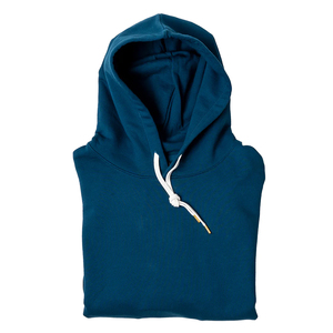Sweat à capuche en molleton de coton pour hommes Style baggy oversize Sweat à capuche à poche kangourou de couleur bleue de haute qualité pour hommes avec service OEM - Product Image 3