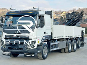 Nuovo Camion Ribaltabile Volvo FMX 460 6X4 Diesel 2019 con Gru HIAB, Sospensioni Pneumatiche, Telecamera, Cambio Automatico Euro 6 per Trasporto Logistico - Product Image 4