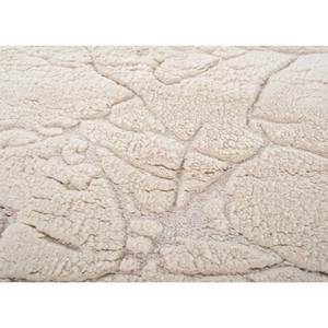 Alfombra de Lana Anudada a Mano Zuri Ivory, Color Sólido, Patrón Abstracto, Rectangular 9x12, para Pasillo, Tabriz, para Sala de Estar, RA-5018 - Product Image 3