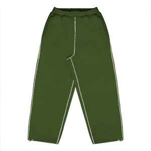 Manufacturer Unisex Oversized Loose Heavyweight Stack <b>Jogger</b> Raw Hem French Terry Plain Blank Wide Leg <b>Baggy</b> Sweatpants for <b>Men</b> - Product Image 4