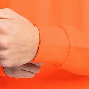 Sudaderas con capucha informales de invierno para hombre, Color sólido, 100% algodón, forro polar, ajuste Regular, secado rápido y transpirable, alta calidad - Product Image 1