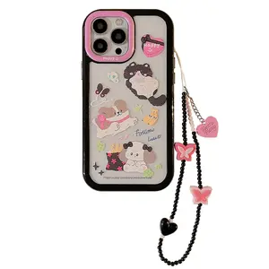 Black Powder Doodle Puppy étui de protection pour téléphone portable premium iphone pour iphone xr14ProMax Apple 15 étui de téléphone iPhone13 12