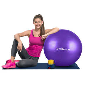 Ballon de gymnastique en PVC pour Pilates et yoga, ballon d'exercice de résistance statique avec logo personnalisé, respectueux de l'environnement, tailles 25 cm, 55 cm, 65 cm - Product Image 1