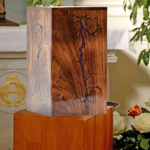 กล่องใส่โกศไม้ไผ่ทำมือสไตล์ยุโรปทันสมัยพร้อมของที่ระลึกการฌาปนกิจที่หรูหราสำหรับคนที่คุณรักและขี้เถ้าของสัตว์เลี้ยง - Product Image 6