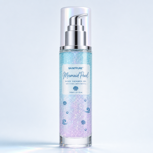 Aceite Corporal Iluminador con Perla de Sirena OEM, Jazmín, Coco, Lavanda, Mica Azul, Bronceador, Vitamina E, para Todo Tipo de Piel, Venta al Por Mayor, 100 ml - Product Image 1