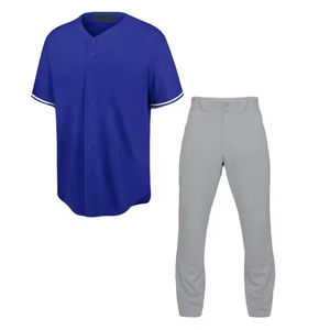 Ensembles d'uniformes de baseball en polyester personnalisés OEM nouveau modèle avec logo personnalisé et conception de taille prix d'usine vêtements de sport personnalisés - Product Image 6