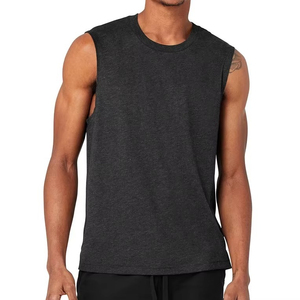 Camisetas sin mangas personalizadas para hombre, camisetas sin mangas con tinte de corbata para entrenamiento de servicio OEM de alta calidad para hombre, camiseta sin mangas para hombre - Product Image 1