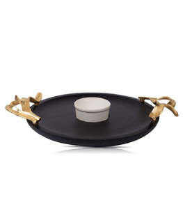 Bol de service impressionnant pour ustensiles de cuisine hôtel Restaurant bols de service de soupe de Fruits plateau d'argent assiette de service de salade en aluminium - Product Image 6