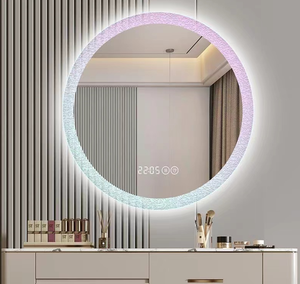 <span class=keywords><strong>Espejo</strong></span> de <span class=keywords><strong>baño</strong></span> con luces: <span class=keywords><strong>Espejo</strong></span> de ducha LED, antivaho, opciones de montaje en pared/<span class=keywords><strong>ventosa</strong></span>, fácil instalación - Product Image 1