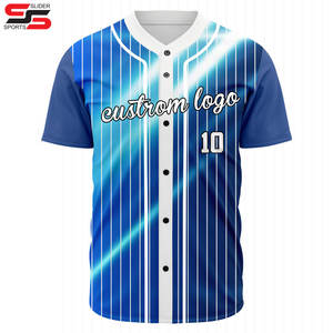 Vente en gros Nom cousu sur mesure Numéros Chemises de baseball personnalisées Uniformes de maillot de baseball personnalisés - Product Image 3