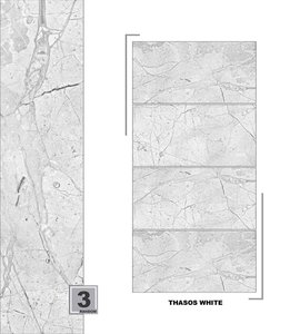 Azulejo de porcelana brillante elegante 600x1200 Mm para decoración de interiores Superficie Lisa Acabado duradero y resistente al agua - Product Image 3