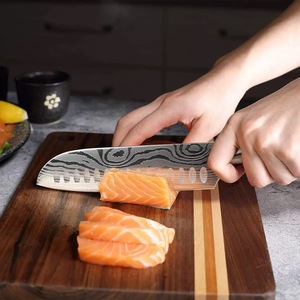 Couteau de cuisine ambidextre fait main en acier damas de chef japonais Service ODM de qualité supérieure personnalisé en gros - Product Image 3