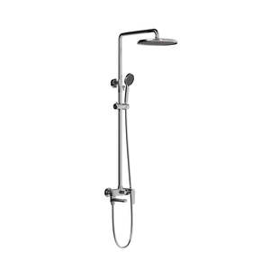 HERA Rainshower System with Single-lever <b>Shower</b> <b>Mixer</b> Set 8203 Gun Metal Round Rain <b>Shower</b> <b>Head</b> - Product Image 1