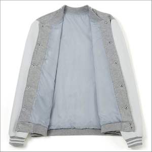 Veste universitaire en toile pour homme, prix d'usine, hiver, brodée, imperméable, coupe-vent, séchage rapide, respirante, haute qualité, col montant en laine - Product Image 3