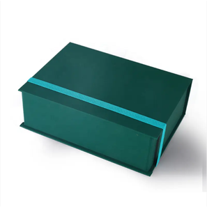 Caja de regalo plegable Kraft verde al por mayor, embalaje cosmético de cartón plegable con revestimiento UV, laminación mate, materiales reciclados - Product Image 5