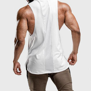 Camisetas sin mangas de algodón personalizadas para hombre, ropa exclusiva para gimnasio, ropa de yoga, cuello redondo con ajuste holgado - Product Image 4