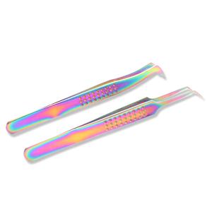 Pince à cils à volume de botte mince de qualité supérieure avec pointe en fibre à prise lisse logo personnalisé outil indispensable - Product Image 1