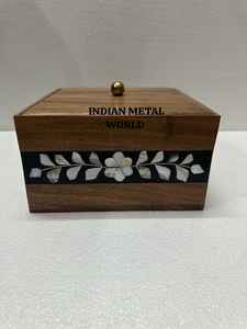 Marmite en bois antique et au design unique marmite en bois de qualité supérieure forme carrée de taille personnalisée pour marmite d'ustensiles de cuisine - Product Image 2