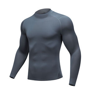 Vêtements de sport Athlétique Séchage rapide Respirant Compression Sports Muscle shirt Blank Custom Running Workout Polyester Man Gym Shirt - Product Image 3