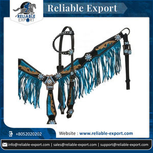 Meilleure vente torsade de cheval décorative tressée à la main fabriquée par une têtière et une cuirasse occidentales en cuir véritable - Product Image 2