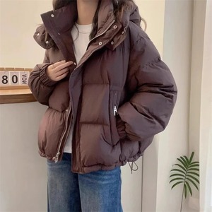 Femmes Coton Parkas Capuche Hiver Oversize Manteau Épais Chaud Loose Puffer Veste Femme Solide Mode Zipper Outwear - Product Image 3