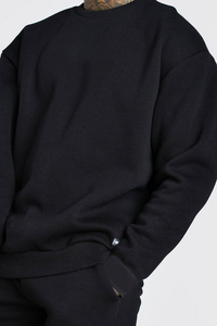 Chándal de Cuello Redondo Personalizado para Hombre, Conjunto Informal con Bolsillos y Sudadera con Capucha de Gran Tamaño - Product Image 2