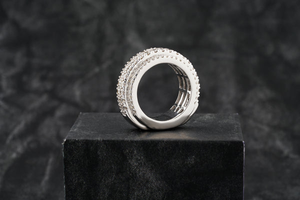 Anillo de Hip Hop de moda con certificado GIA de oro de 10K, 14K, 18K, de lujo para hombre, con diamante completo y alfabeto redondeado, hielo cultivado en laboratorio, bodas VVS - Product Image 6