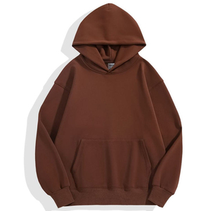 Fabricant professionnel de sweats à capuche oversize pour femmes en tricot d'hiver avec logo sur le devant, épaules tombantes, vêtements de rue décontractés, vente en gros - Product Image 4