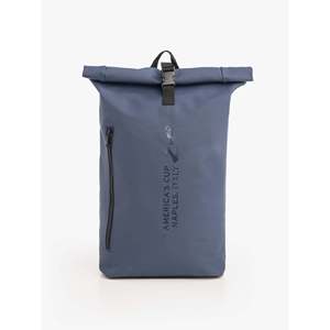 Zaino Rolltop America's Cup 38 Blu Navy con Fodera in Poliestere Resistente all'Acqua e Tracolla - Product Image 1