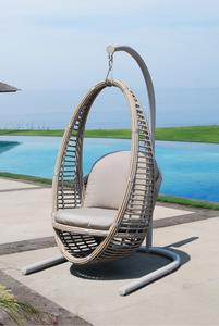 Chaise suspendue en poly rotin pour jardin et patio, mobilier d'extérieur PRSW-VF15 - Product Image 2