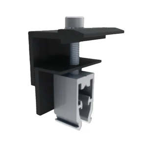<b>Quick</b> Mount Universal End <b>Clamp</b> 30-45mm Black for Solar Mounting System - Product Image 1