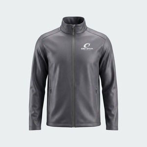 Chaqueta de Invierno Softshell para Hombre, Nueva Moda 2026, Cuello Alto, Logotipo Frontal, Estilo Casual, Color Sólido - Product Image 4