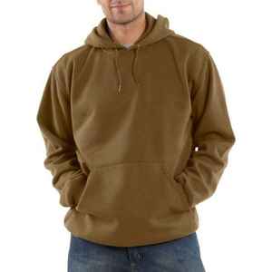 Vente en gros de sweat-shirts à capuche unis à col rond en coton 100% 300 GSM avec logo personnalisé pour hommes, sweat-shirt à manches longues surdimensionné, manteau à capuche d'hiver - Product Image 6