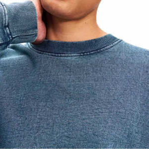 Recién llegado, ropa de invierno para hombre, sudadera con lavado ácido, diseño de tendencia superior, sudadera de manga larga con cuello redondo y lavado ácido para hombre - Product Image 4