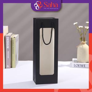 Échantillon gratuit Sac en papier kraft recyclé biodégradable de luxe personnalisé 36x12.5x8.5 cm Dimensions à la mode Nouveauté Logo Craft - Product Image 6