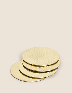 Sous-verres en laiton personnalisés de haute qualité, écologiques, réutilisables, style campagnard, pour la table, la cuisine, la maison, le restaurant - Product Image 4