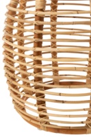 Table basse moderne en rotin naturel avec plateau en bois, design tressé à la main, réglable, décoration d'intérieur pour salon
