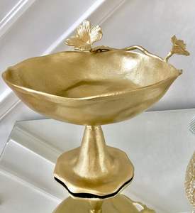 Tazón redondo grande de cobre con forma de flor antigua, cuenco personalizado para Hotel y cafetería, Frutero de metal usado más vendido - Product Image 3