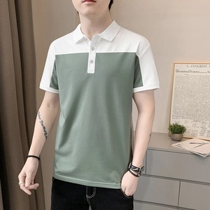 <b>Men's</b> <b>Dress</b> <b>Shirt</b> <b>Men</b> Polos Fiber Stripe Sport <b>Shirt</b> Stretch Regular Fit Short Sleeve Moisture Wicking Dry Outdoor Fashion - Product Image 2