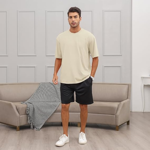 Camiseta pesada de gran tamaño de algodón 100% de alta calidad, camiseta pesada con estampado personalizado, camiseta lisa en blanco para hombre a bajo precio - Product Image 4